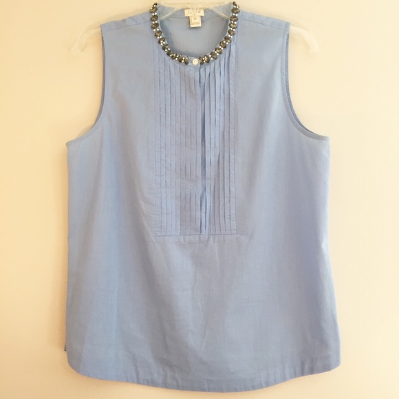 J. Crew Factory Tops - J. Crew Jeweled Tuxedo Cami